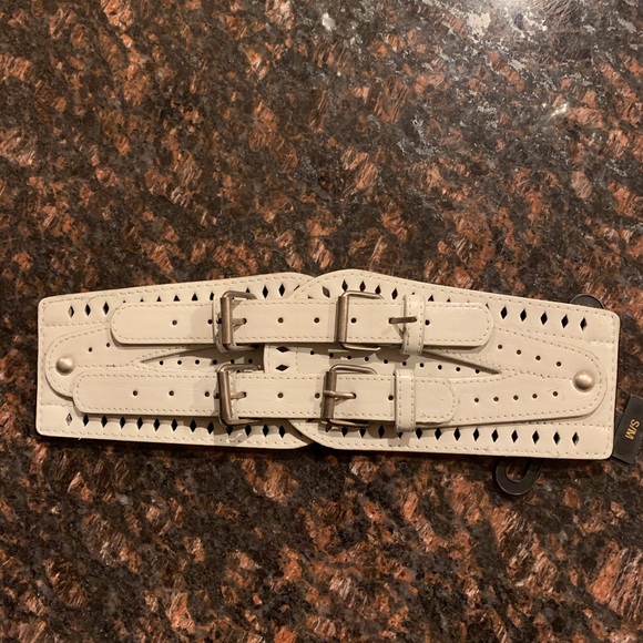 LT GREY Double Buckle Waist Belt - Picture 1 of 7